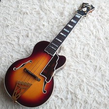 D'Angelico MU-1 Soprano Ukulele Tobacco Burst Arched Top Spruce Flame Maple JP