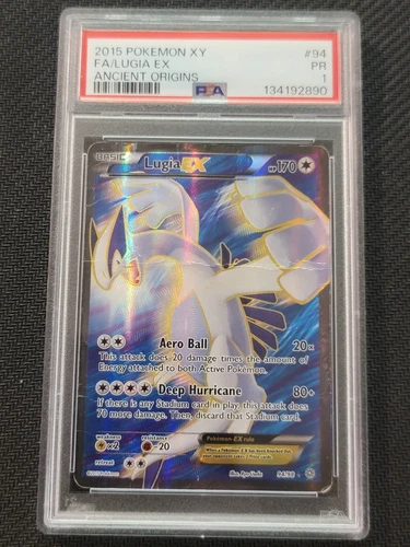 GRADED PSA 1 - Lugia EX 94/98 Full Art XY Ancient Origins