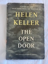 HELEN KELLER - THE OPEN DOOR - Hardcover Dust Jacket Doubleday