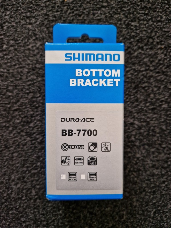 Shimano - BB-7700 Bottom Bracket - Dura-Ace - 68mm x 109.5mm - English Thread
