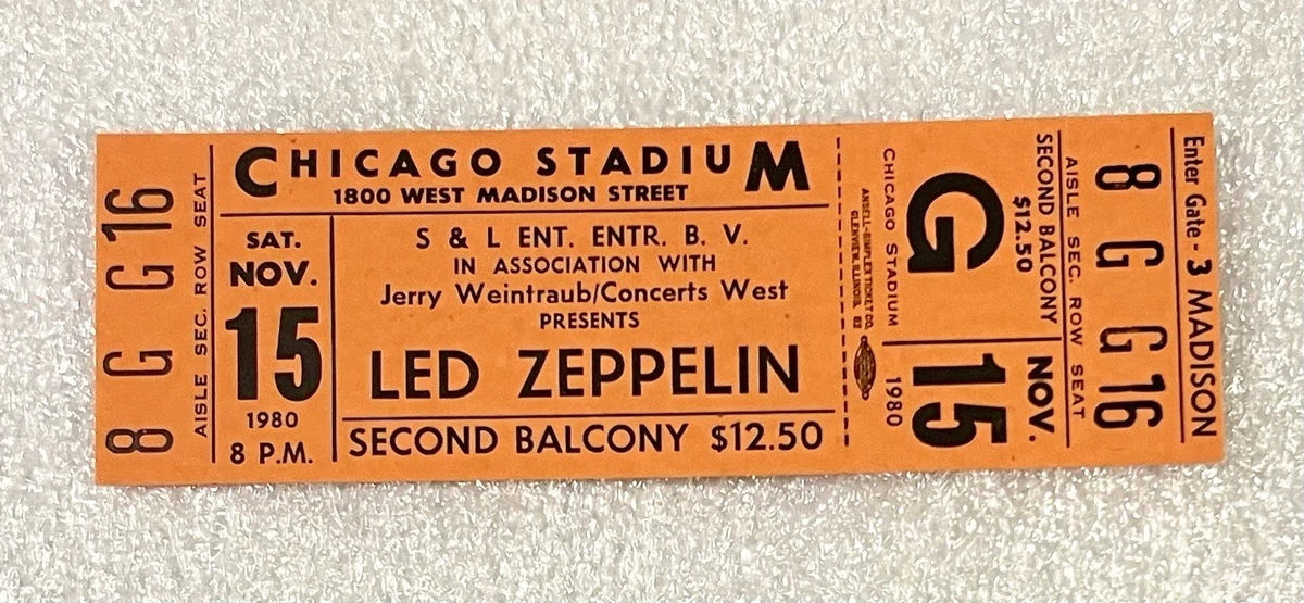 Led Zeppelin Concert Memorabilia for sale | eBay