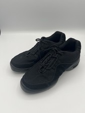 Bloch Womens Suede Dance Sneakers Split Sole S0528L Black Size 8.5 Very Fine