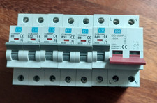 CED  MCB TYPE B  6A,  32A,  40A TRIP SWITCH & MAIN SWICH
