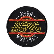 ACDC High Voltage Sew On Patch Australian Rock  Roll Hard Blues Rock Band Logo