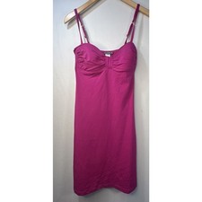 Tommy Hilfiger Womens Small Pink Bodycon Padded Bra Spaghetti Strapless Dress