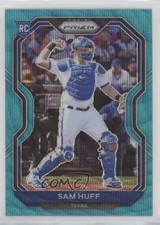 2021 Panini Prizm Tier II Teal Wave Prizm Sam Huff #116 0x3x