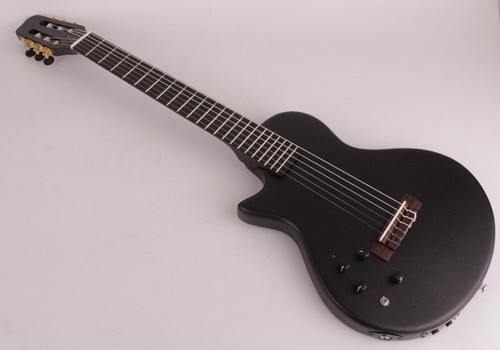 chitarra elettrica classica corda silenziosa nylon portatile da viaggio costruita in effetto - Foto 2 di 7