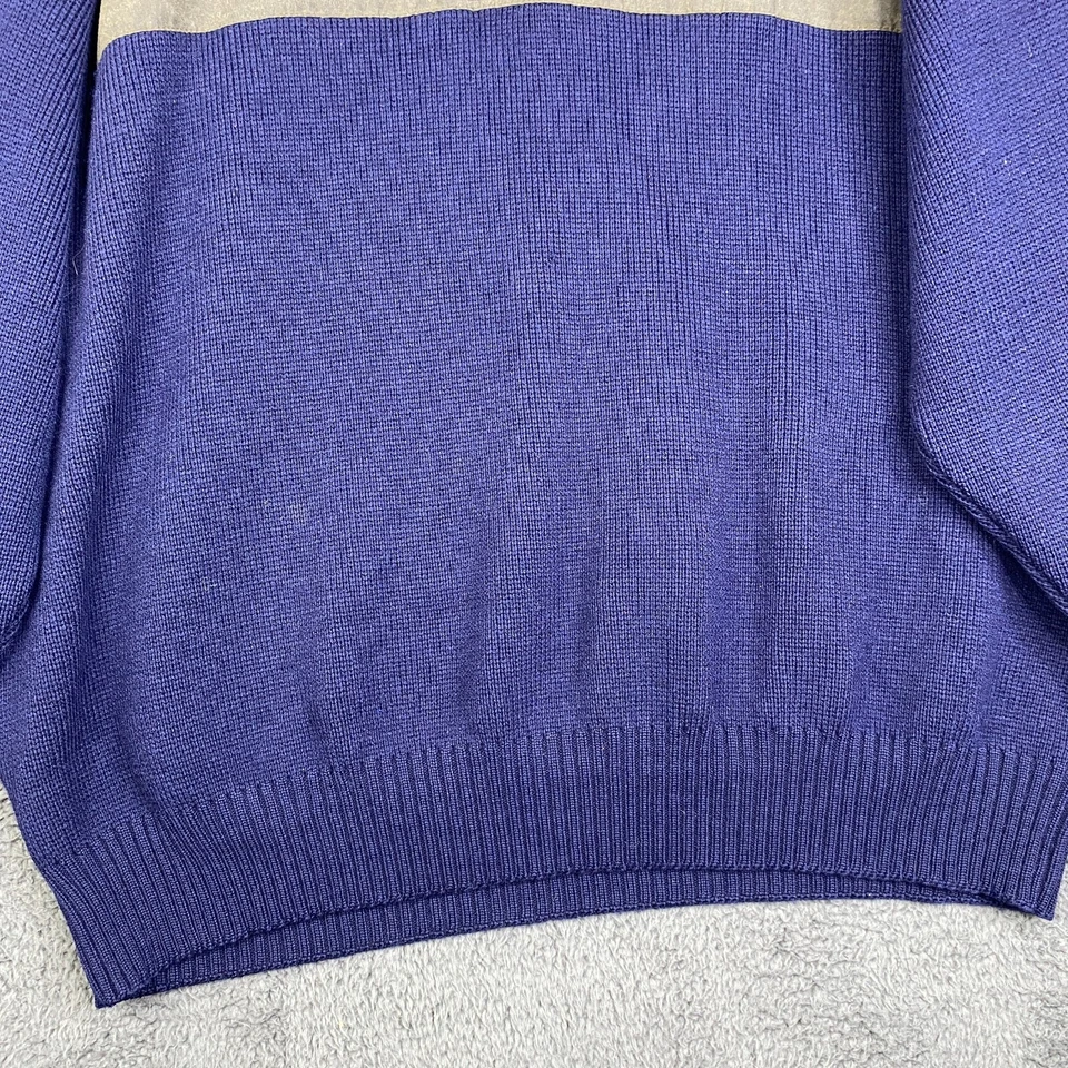 Suéter Filson Henley Guide Masculino XXL Azul Marinho 100% Lã 100% Berço Cape Hunter 710 Antigo - Imagem 3 de 4