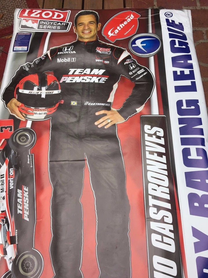 Gráfico de pared grande Fathead Helio Castroneves Indy Racing League Foto 4 de 4