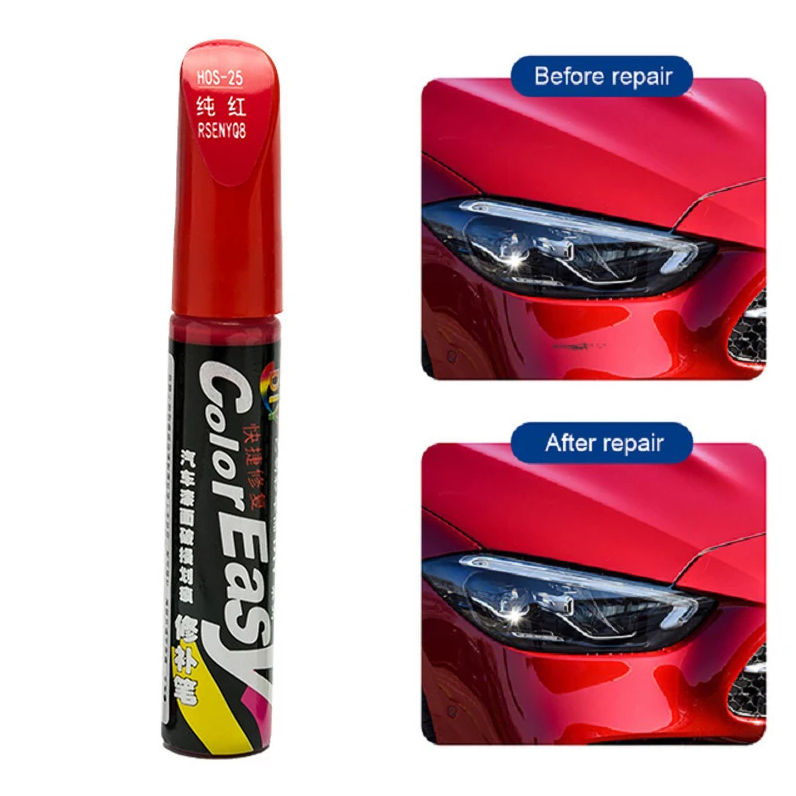 Red Car Scratch Repair Pen – Touch Up Paint & Scratch Fix Tool