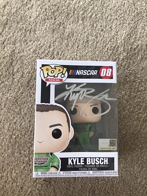 KYLE BUSCH SIGNED FUNKO POP!! JOE GIBBS RACING! | eBay