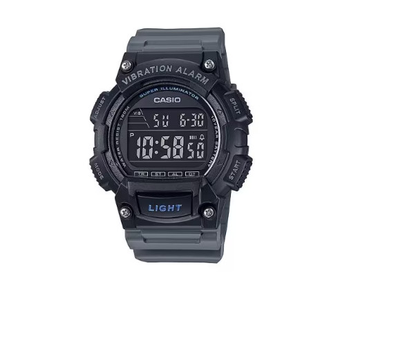 Casio W-736H-8BV Men's Digital Sporty Design Black Casual Re