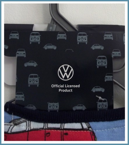 Baby Boys 3 Piece Starter Set Blue VW Volkswagen Campervan Babygrow 0-9 Mths NEW - Picture 13 of 15