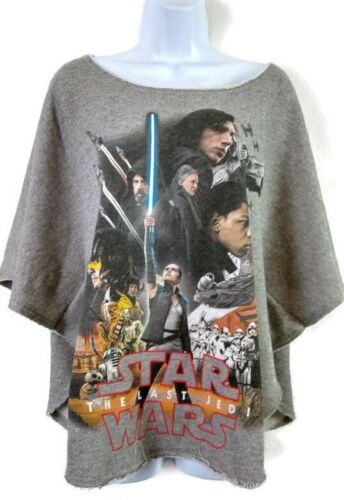 Disney Star Wars Women's "The Last Jedi" Gray Graphic Rop Size 1X- Large - Picture 4 of 6