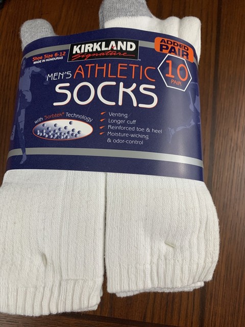 kirkland white socks