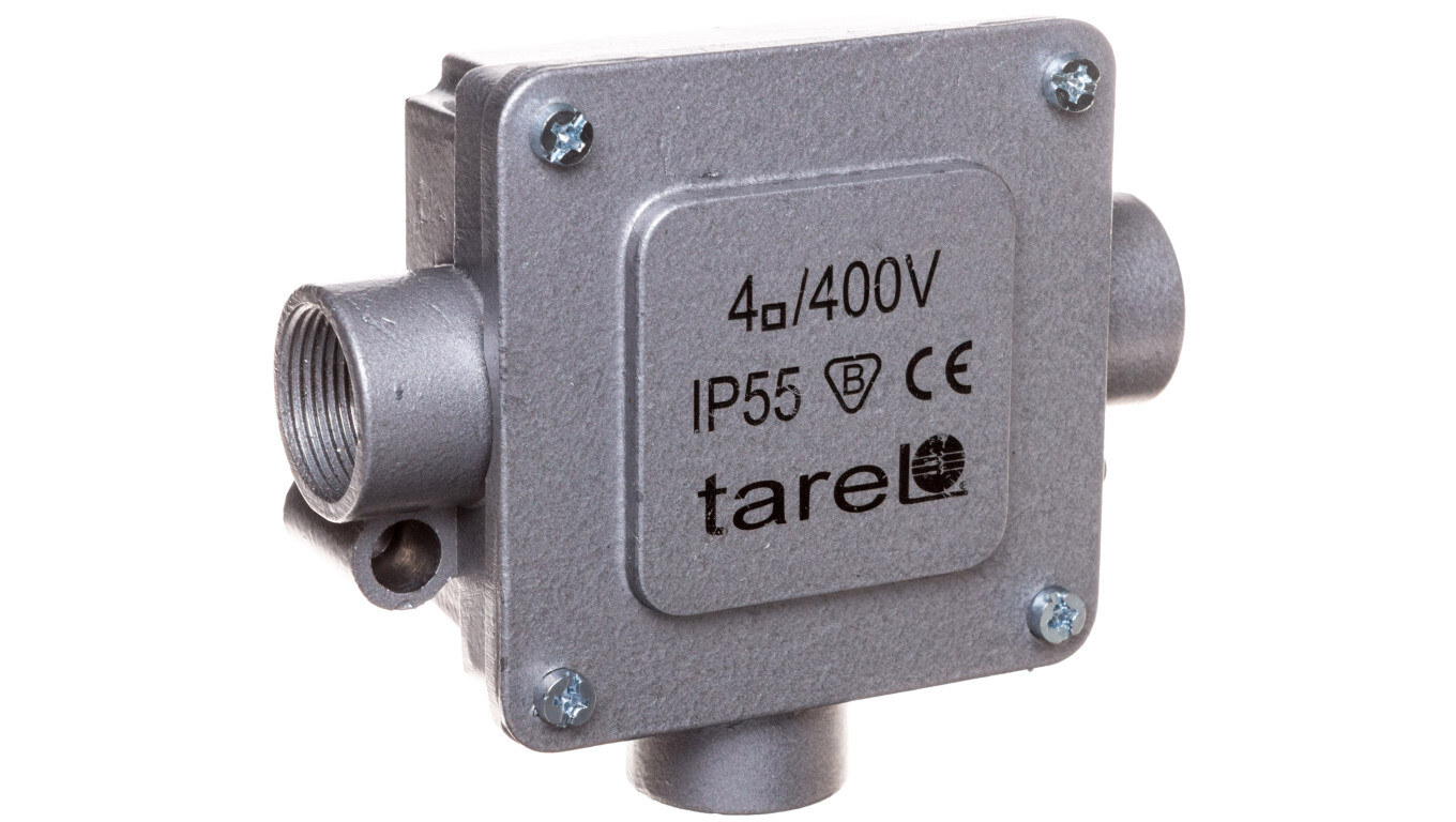 Metal junction box, 5-track, 4mm2, 3 inputs, IP55 020 /T2UK