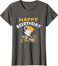 Funny Beer Lover - Happy Beerthday To Me Enjoy Ladies' Crewneck T-Shirt
