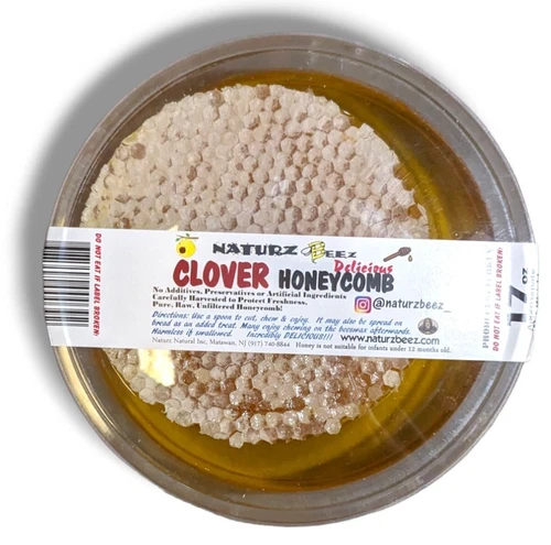 HONEYCOMB HONEY 17.6oz 500g 100% PURE UNFILTERED HONEY COMB Delicious