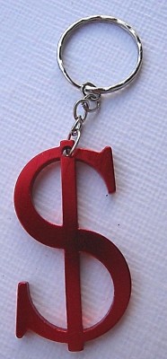 Dollar Zeichen Alu Schlüsselanhänger Keychain NEU (Z1v)
