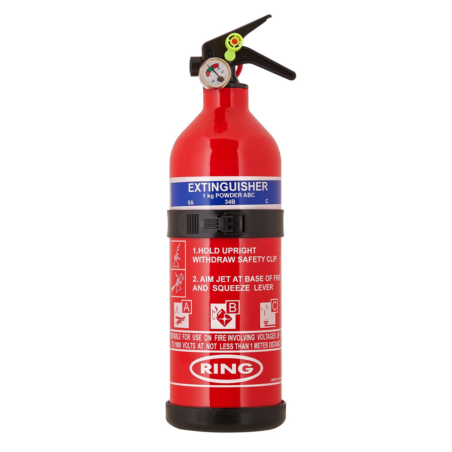 Ring 1kg Dry Powder ABC Fire Extinguisher (RCT1750)