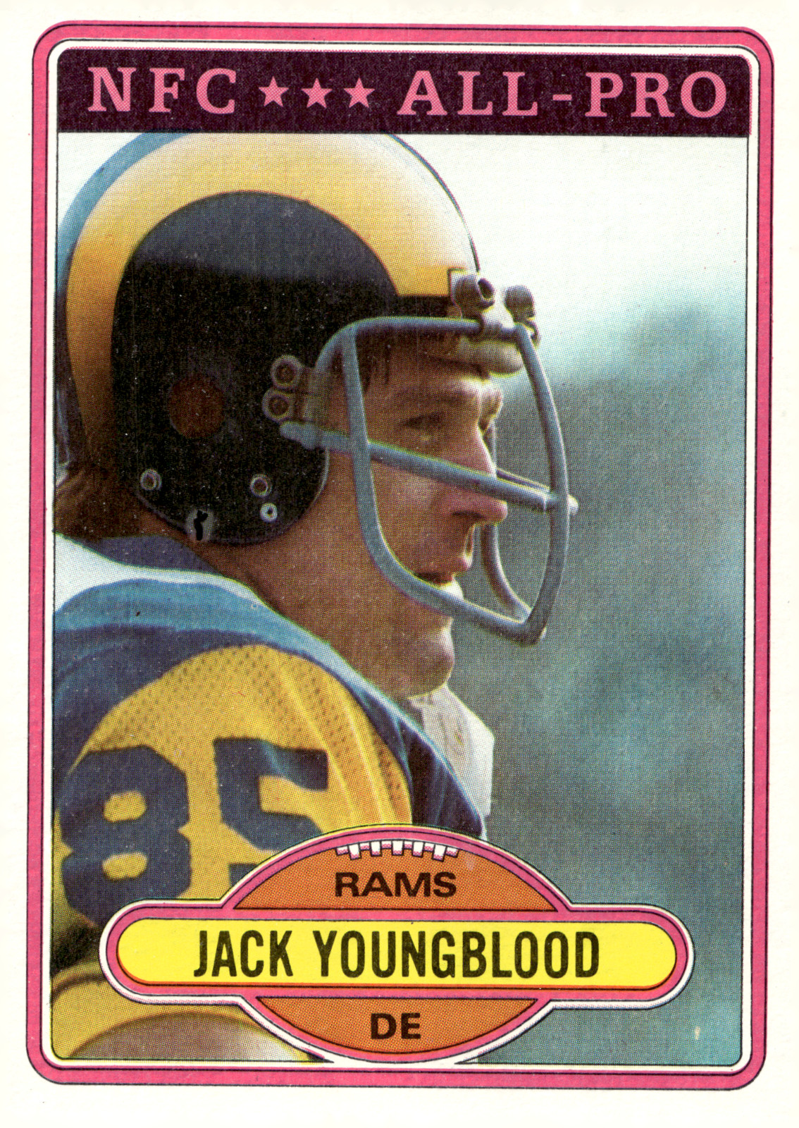 1980 Topps - #370 Jack Youngblood Rams
