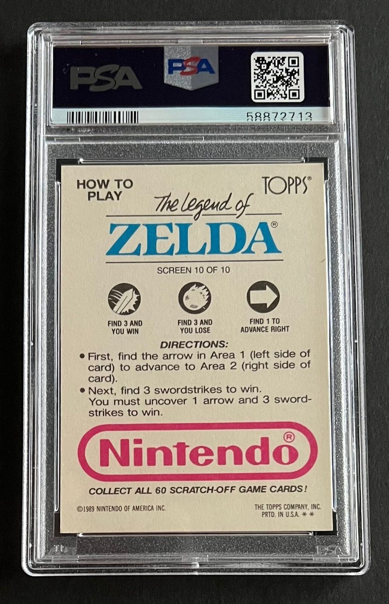 任天堂 - s-a-ja 1989 Topps Nintendo Trading Card Game SEALED Wax Pack Zelda