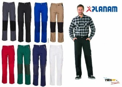 ABVERKAUF Planam Arbeitshose Canvas 320 strapazierfähige Bundhose viele Farben