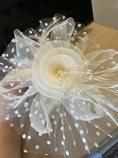 Sinamay Saucer Disc Wedding Fascinator Headband Aliceband Ladies Day Races Ascot