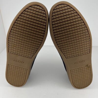 ALDO Casual Two-Tone Navy Suede and Faux Leather Premium Loafers Mens Size 12 ALDO Casual Two-Tone Navy Suede and Faux Leather Premium  main image 4