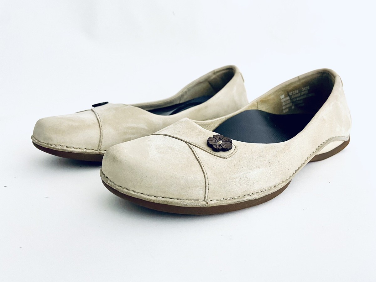 Timberland Beige Brown Suede Leather Slip-On Women Comfort Casual
