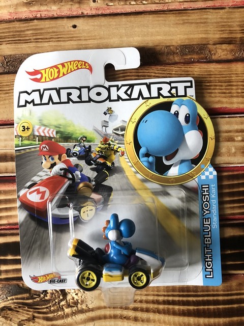 Hot Wheels MarioKart Light Blue Yoshi | eBay
