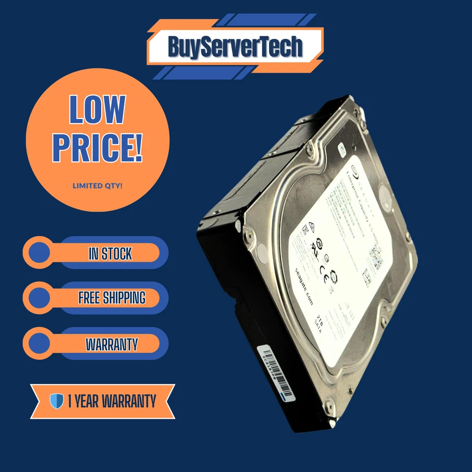 Seagate ST2000NM0055 2TB 7200RPM SATA 6Gb/s 3.5" HDD | Enterprise | 0 Hours - Image 2 of 4