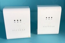 TWO Netgear XE104 85 Mbps Wall-Plugged Ethernet Powerline Switch 4 Port