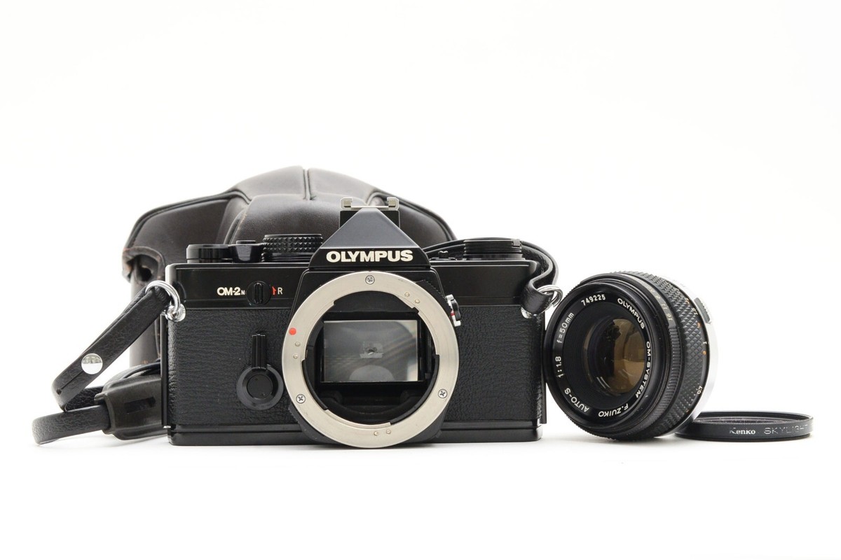 【動作品】オリンパス Olympus OM-2N 50mm F1.8 Olympus OM-2N Black 35mm SLR Film Camera w/ 50mm F1.8 Lens