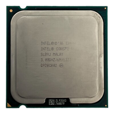 Intel Core 2 Duo E8400 SLB9J 3.0GHZ 6MB Cache 1333MHZ FSB 775 CPU Processor 