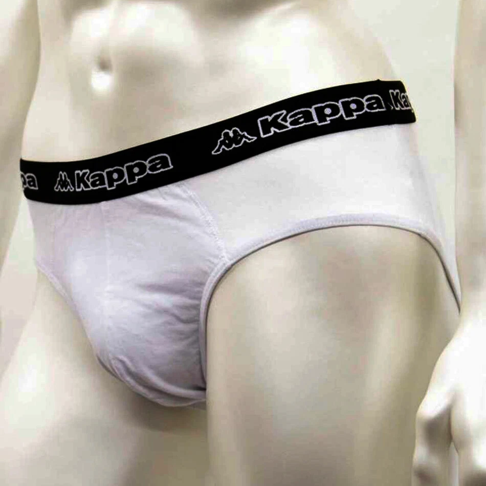 6 Men's Kappa Stretch Cotton Briefs With External Logo Elastic Art K1111 - Image 2 of 4