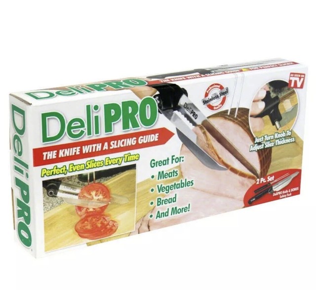 DELI PRO KNIFE WITH SLICING GUIDE AS SEEN ON TV for sale online eBay