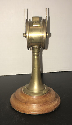 Vintage Chadburns Liverpool London Brass Double Face Ships