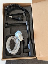 Kitchen Mixer Tap Pull Out Spray High Arc Spring Matt Black Hot Cold