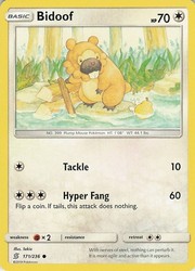 Bidoof 171/236 Common Unified Minds Pokémon TCG