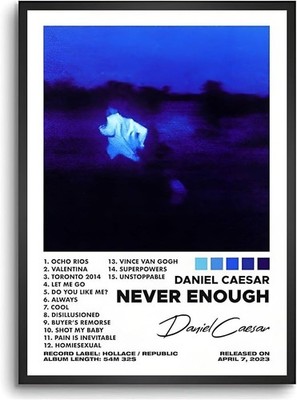 Daniel Caesar Never Enough Album Tracklist Poster