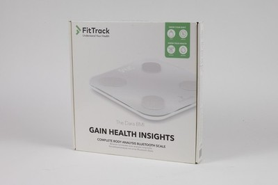 FitTrack Dara Smart BMI Digital Scale, White, Body Analysis, Bluetooth