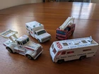 Vintage Matchbox models NASA Tracking vehicle, Kenworth racing Ambulance Snorkel