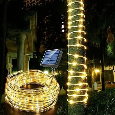 300 LED Solar Rope Strip Lights Outdoor Waterproof Fairy String Lights 30M