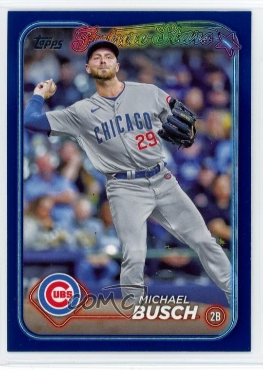 2024 Topps Series 2 Future Stars Retail Royal Blue Michael Busch #471 1t35