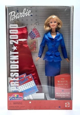 Barbie for President 2000 Puppe / The White House Project / Mattel 26288, NrfB