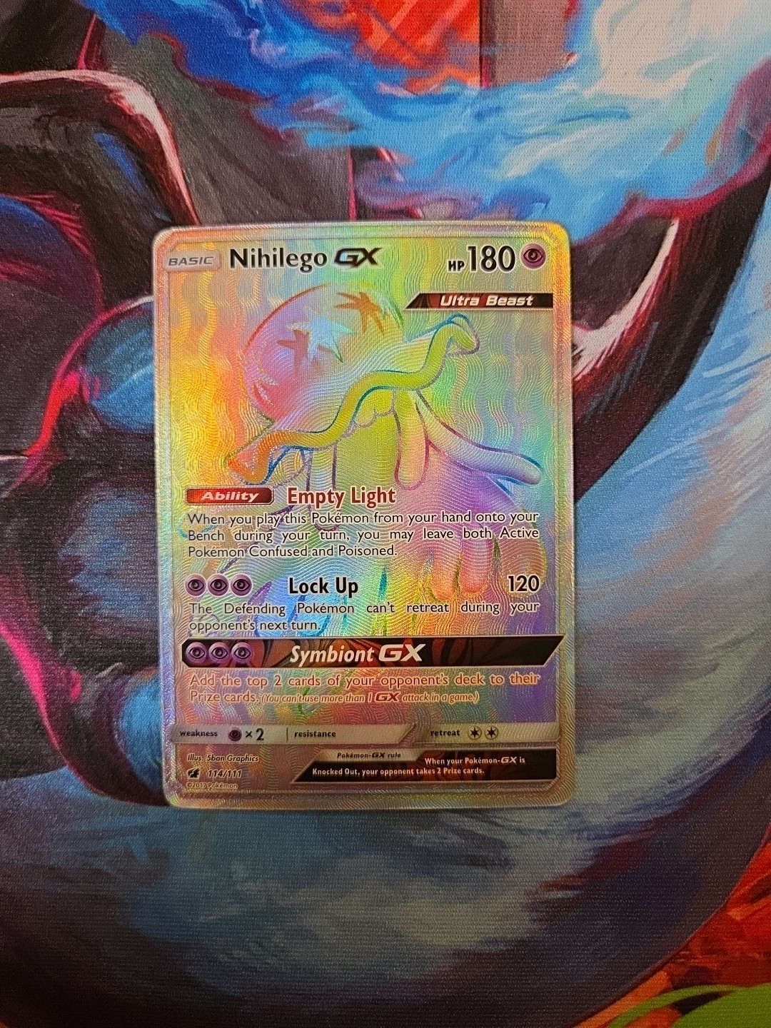 Nihilego GX 114/111 Sm-Crimson Invasion Card NM Condition