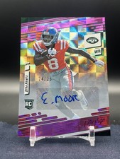 2021 Panini Prestige Elijah Moore Pink Xtra Points Rookie Auto 24/25 #221 D599