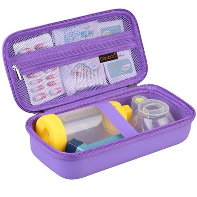 Travel Carrying Case for Asthma Inhaler, Handheld Spacer for Adults and Kids