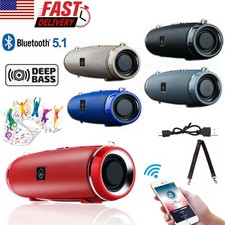 Bluetooth 5.1 Speaker Wireless Outdoor Stereo LOUD Bass USB/TF Strap Waterproof